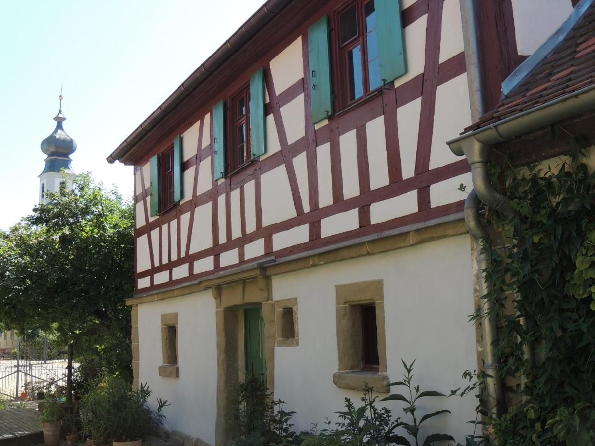Pilger- Und Radlerherberge Herberge Im Hofhaus Colmberg Bagian luar foto